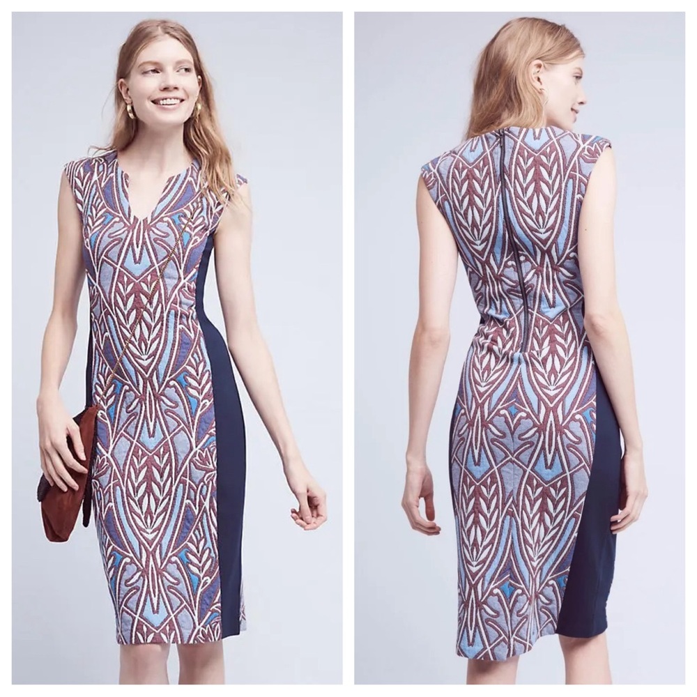 Anthropologie HD in Paris Cleo Jaccard, bodycon midi dress medium